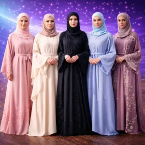 E1.Abayas, modest dresses