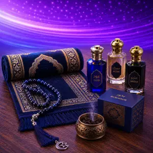 E3.Islamic accessories (tasbeeh, prayer mats, perfumes)